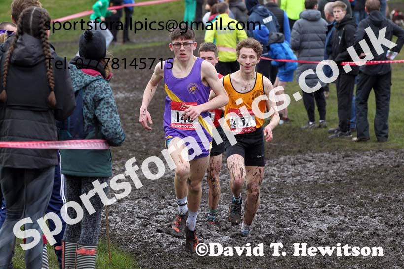 Intermediate boys, 2020 New Balance English Schools Champs., Sefton Park, Liverpool. Photo: David T. Hewitson/Sports for All Pics
